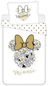 Disney Minnie Gold ágyneműhuzat 140×200cm, 70×90 cm