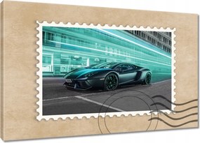 Vászonkép 120x80 Szuper autó Türkiz