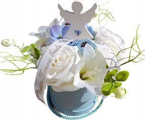 Virágdoboz Virágok Műcsokor Ajándék Elsőáldozás Ünnep