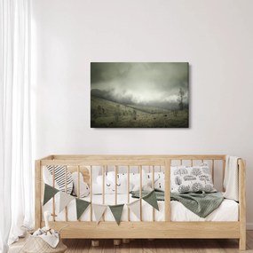 A vihar előtti táj képe (90x60 cm)
