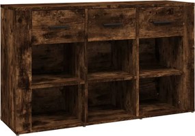 vidaXL füstös tölgy színű szerelt fa tálalószekrény 100x30x59,5 cm