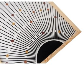 KÉSZLET 3x Kép képkeretben 50x70 cm bézs/barna