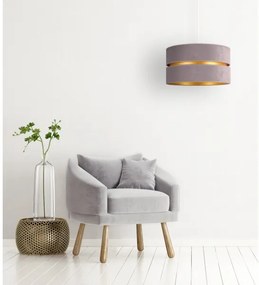 Duolla - Csillár zsinóron DUO 1xE27/15W/230V átm. 40 cm szürke