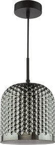 Dar Lighting modern függeszték esila matt fekete füstös daresi0110