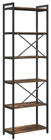 Könyvszekrény Füstölt tölgy 60 x 30 x 188 cm Faanyag