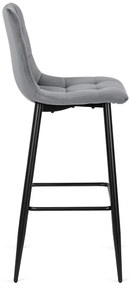 Szürke Bársony Bárszék. CLAUS