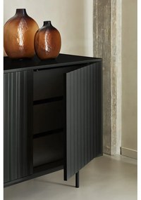 Fekete alacsony komód 159x80 cm Sierra – Teulat