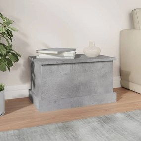 betonszürke szerelt fa tárolóláda 50 x 30 x 28 cm