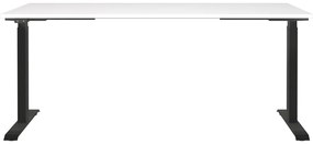 Íróasztal elektromosan állítható magassággal, fehér asztallappal 80x180 cm Jet – Germania