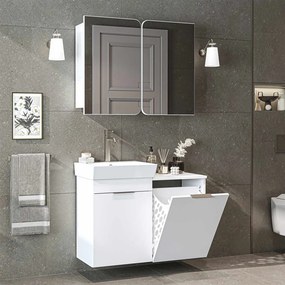 Dubai mosdószekrény, fehér, 92,2 cm – TR283VLN1126