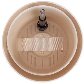 Plastia Tolita önöntöző virágtartó, bézs, átmérő: 19 cm, 19 cm átmérőjű