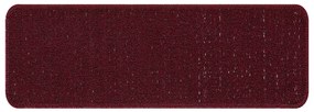 Lépcsőszőnyegek Latex Háttal Bordeaux 25x60 cm