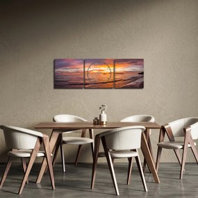 Kép - Naplemente (órával) (90x30 cm)