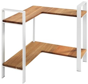 WENKO 53025100 - LOUISA polc 30x33 cm fehér/barna