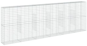 horganyzott vas gabion kosár fedéllel 600 x 50 x 200 cm