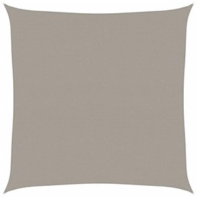 világosszürke HDPE négyszögű napvitorla 160 g/m² 5x5 m