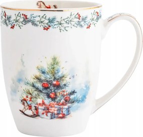 Karácsonyi porcelán bögre Karácsonyfa Varázslat 350 ml