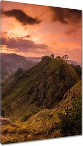 Vászonkép 80x120 Tájkép bárányhegyekkel