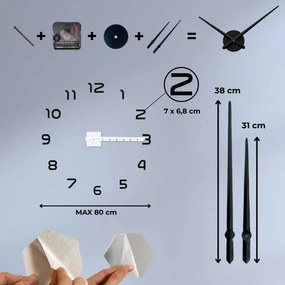 Öntapadós 3D óra - NUMBEA