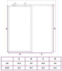 aranyszínű átlátszó ESG üveg és alumínium tolóajtó 102,5x205 cm