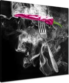 Vászonkép 80x80 Rózsaszín paprika villa