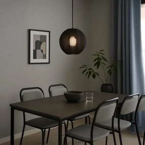 DANA kábeles függőlámpa 1×E27/15W/230V, Ø 25 cm, fekete