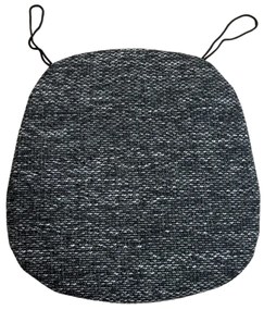Székpárna vékony Deluxe fekete 40x40cm TiaHome