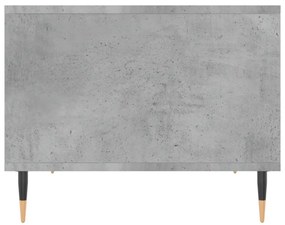 betonszürke szerelt fa dohányzóasztal 60 x 50 x 40 cm