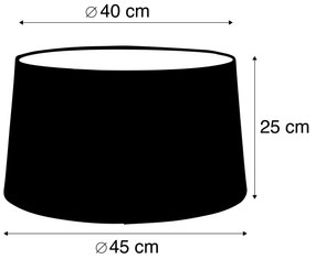 Lenvászon lámpabúra taupe 45 cm