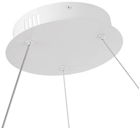 Brilagi-LED Dimmelhető kábelen függesztett csillár TWISTER LED/48W/230V átm. 50 cm fehér + távirányító