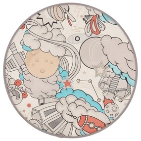 Gyerek mennyezeti lámpa KIDDY 2xE27/40W/230V fehér/bézs