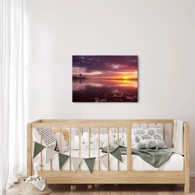 Kép - Strand naplementében (70x50 cm)