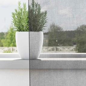 2 db sötétszürke voile függönyök rúd zsebekkel