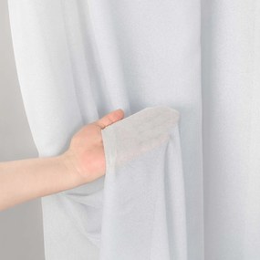 Goldea függöny – finom hálós, világosszürke 300 cm