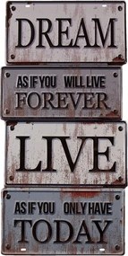 Love Dream fém falitábla 30x1x60 cm