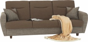 3-ülés ágyfunkcióval, barna, MILO 3-Ülés