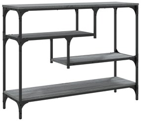 szürke sonoma szerelt fa tálalóasztal 100x30x75 cm