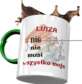 Zöld Bögre Lujza Feleség Barátnő Ajándék Nyomtatott Fotóval