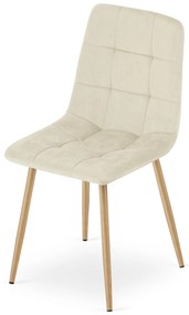 AKCIÓ Világosbézs bársonyszék KARA II. osztály