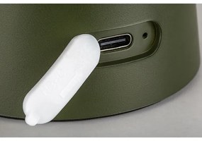 Rabalux 76038 - MIREO kültéri LED-lámpa, érintős fényerőszabályzóval, 1,5 W/5 V, IP44, 1200 mAh, USB, zöld