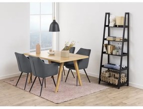 DAMON fekete könyvespolc