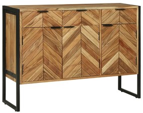 Oldalszekrény 100x30x75 cm Tömör Fa Akác