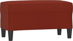 vidaXL bordó műbőr pad 70 x 35 x 41 cm