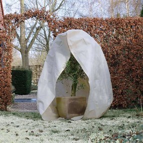 Nature Winter bézs gyapjú takarófólia cipzárral 70 g/m² 3x2,5x2,5 m