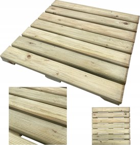 Terasz pad 50x50x3,6 cm fenyő kert erkély fa ösvény