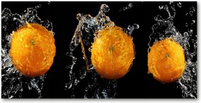 Fotó-üvegkép Narancs és víz 140x70