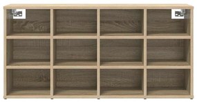 Cipősszekrény polcokkal sonoma tölgy 103 x 30 x 51 cm Faanyag