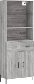 vidaXL szürke sonoma szerelt fa magasszekrény 69,5 x 34 x 180 cm