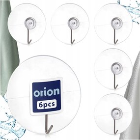 6x Tapadókorongos törölközőtartó konyhai fürdőszobai akasztó