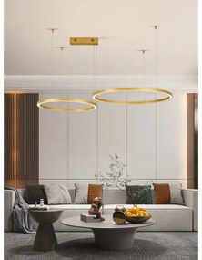 Immax NEO 07218L - LED dimmelhető FINO csillár 93W/230V 60/80cm arany Tuya+DO